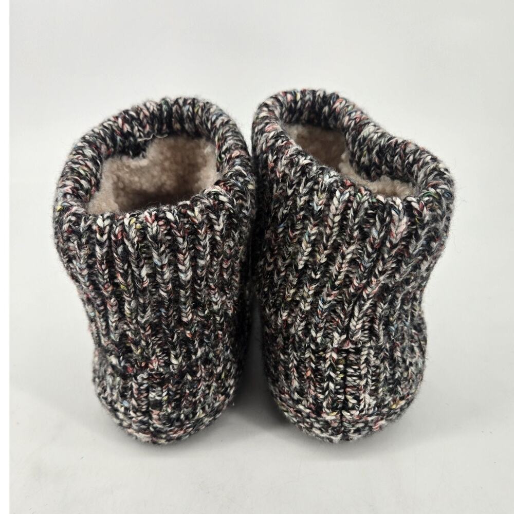 Bombas Sherpa Lined Gripper Bootie Black Slippers Women Sz Med M (US W 9-11.5) - Picture 5 of 11